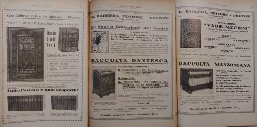 1927: Alcuni editori iniziano a confezionare delle raccolte “da collezione”, pensate per racchiudere più classici o tutti i volumi di un solo autore in cofanetti eleganti. Questa soluzione, che sarà tanto di successo nel dopoguerra, qui è pensata per un pubblico sicuramente più abbiente e attirato dalla qualità della proposta editoriale.