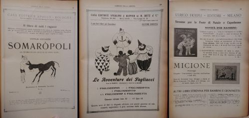 1925-28: Alcune strenne di pubblicazioni per bambini e ragazzi di questi anni.