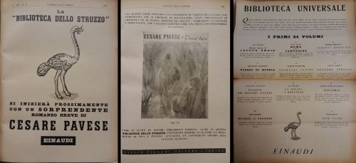 1940-42: Nata nel 1933, Einaudi in pochi anni si afferma nel mercato editoriale italiano per la qualità delle sue pubblicazioni, in particolare di saggistica contemporanea. La collana “Biblioteca Universale” nasce con un forte intento civile, secondo le intenzioni di Einaudi, che ne affida la cura a Carlo Muscetta.